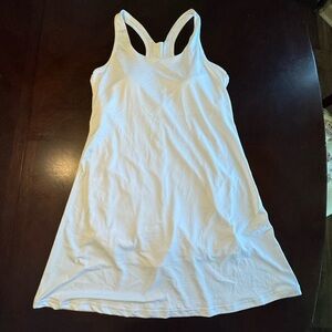 White athletic tennis dress